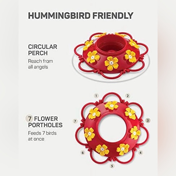 NEW IN BOX Sewanta 30oz Glass Hummingbird Feeder - Picture 8 of 10